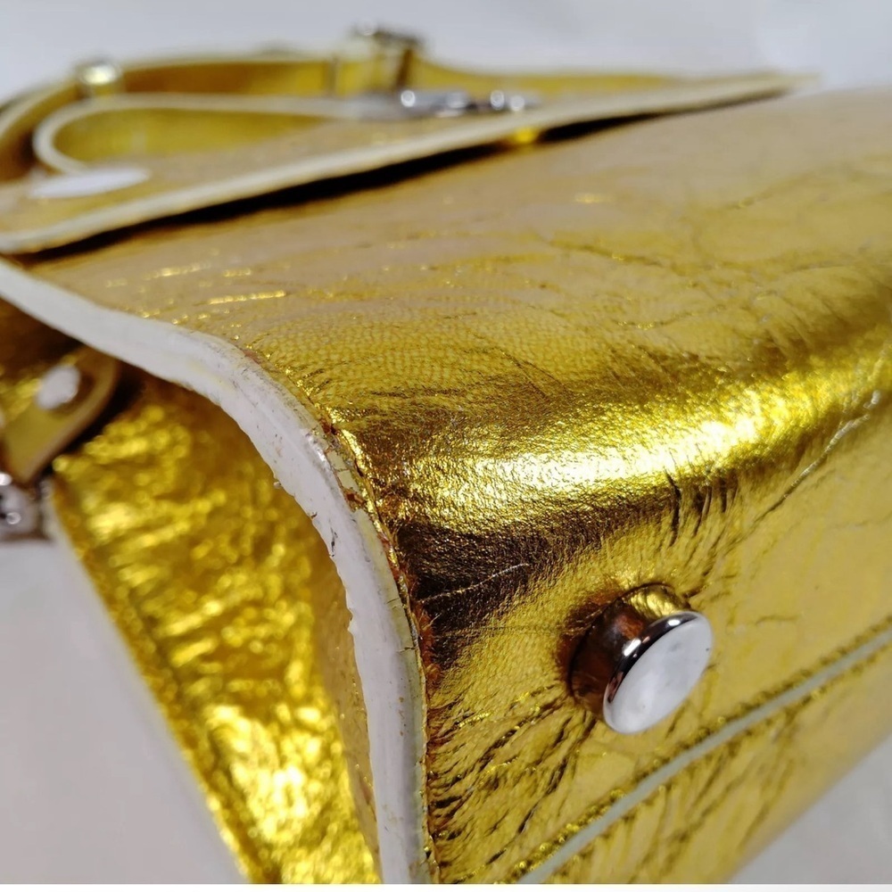 Christian Dior Diorever gold foil bag. Beautiful! With strap. - Picture 6 of 11